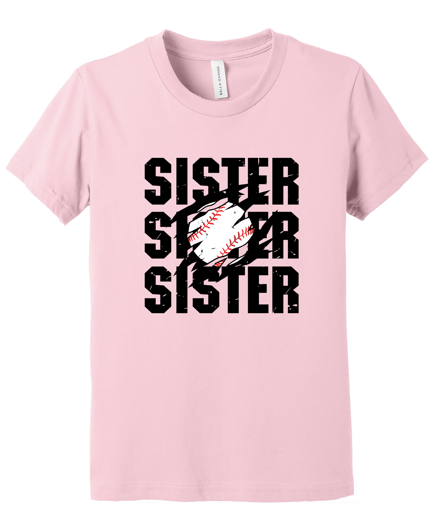 Youth Baseballl Sister Shirt