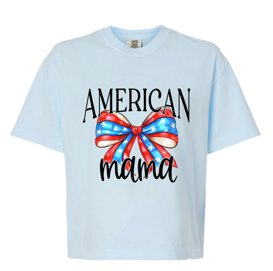 American Mama Cropped Shirt